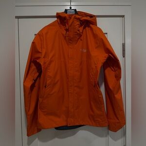 Men's Rab Orange Waterproof Downpour Rain Jacket. Large. BNWOT